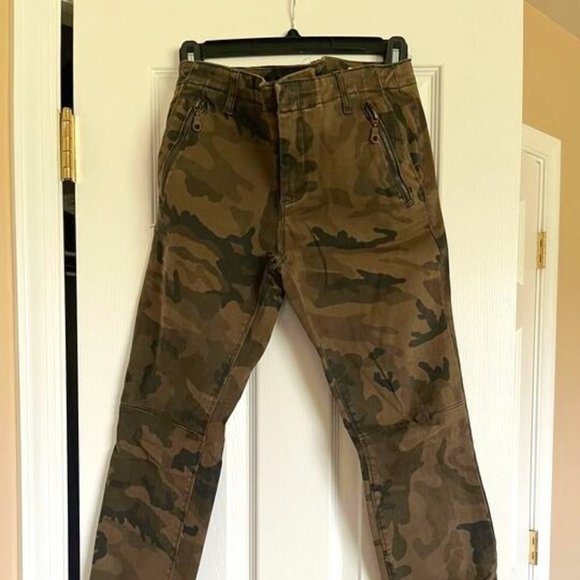 Zara - Size 8 Army Green Camo Pants - Picture 1 of 10
